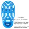 MIKIMIQI Magic Feet Cleaner Brush Simple Foot Scrubber Feet Shower Spa Easy Feet Cleaning Slipper Exfoliating Foot Massager Brush for Unisex Adults, 1 Pack
