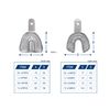 Metal Dental Impression Trays Set Solid Upper & Lower Edentulous Stainless Steel (X-Small Solid)