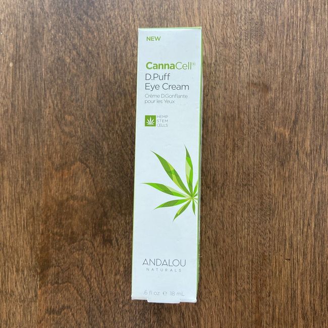 Andalou Naturals CannaCell D.Puff Eye Cream .6 fl oz. - NIB