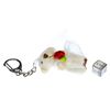 Miniblings Bride Teddy Key Ring Chain Bear Wedding Marriage Plush