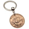 A Silver Dream 1949 British Half Penny Coin Keyring