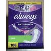 108 Count Always Extra Protection Daily PantyLiners, Long, Liners Jumbo Pack