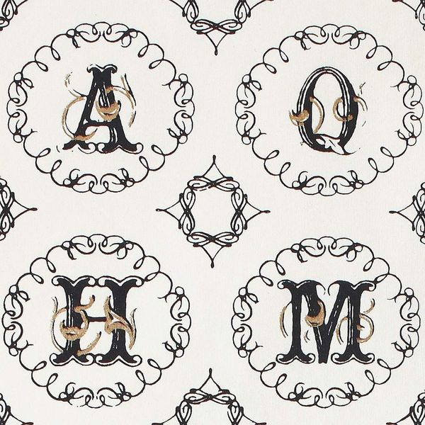 Gift Wrap - Alphabet - Cream