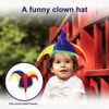 NUOLUX Multicolor Costume Jester Clown Mardi Gras Hat