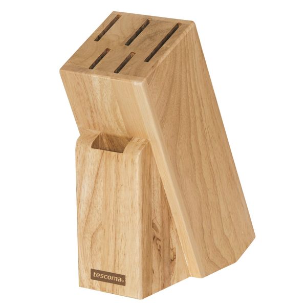 Tescoma Messer-und Scherenblock, Holz, beige, 6 Schere