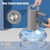 Foldable 5-Gallon Water Bottle Pump USB Charging Electric Portable Silver