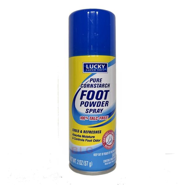 CORNSTARCH FOOT POWDER SPRAY Moisture Odor Control 2oz 100% TALC FREE (1 Pack)