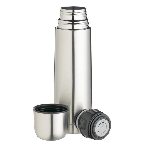 MasterClass Small Stainless Steel Vacuum Flask, 300 ml (0.5 Pints), Silver