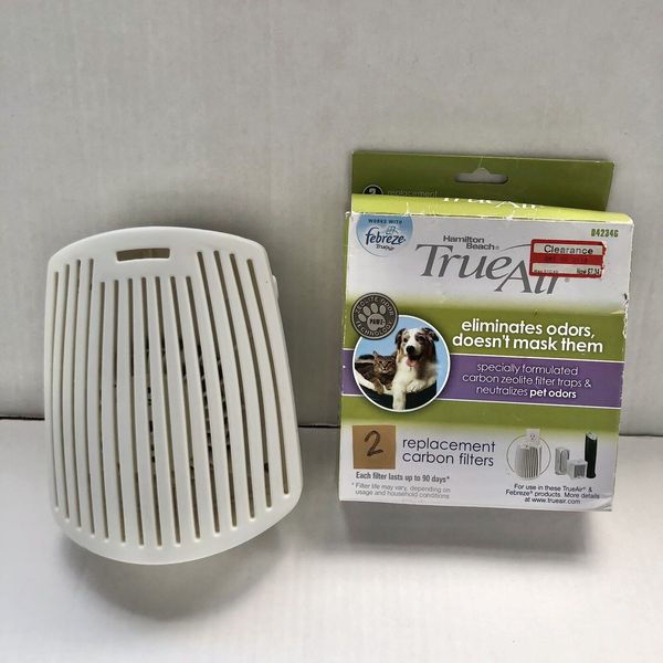 Hamilton Beach TrueAir Odor Eliminator With 2 Pet Carbon Refills True Air