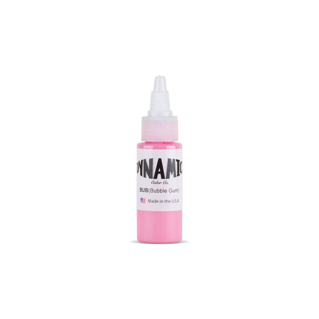 Dynamic Bubble Gum Pink Tattoo Ink – Professional Long-Lasting Tattooing Inks - 1 Ounce Bottle