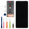 Vvsialeek Replacement OLED Display Compatible with Moto G75 LCD Touch Screen with Toolkit Fingerprint Function