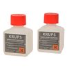 Krups Genuine Coffee Machine Liquid Cleaner (2 x 100ml Bottles) transparent