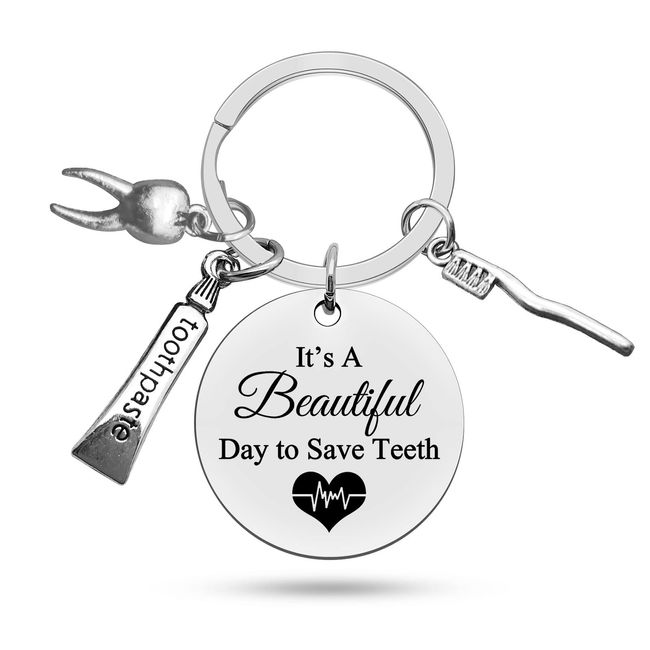 Dentist Gift Funny Dentist Keyring Dentist Gifts for Men Women Dental Hygienist Gift Dental Keyring Dental Student Gift Dental Assistant Gift Office Orthodontist Gift Dentist Graduation Gift