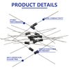 Innfeeltech 100Pcs 1N4005 Rectifier Diodes General Purpose Silicon Rectifiers, 1A, 600V Silicon Rectifier Schottky Diodes