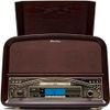 TECHPLAY TCP9560 RETRO RECORD PLAYER SHELF STEREO WITH BLUETOOTH CD FM RADIO