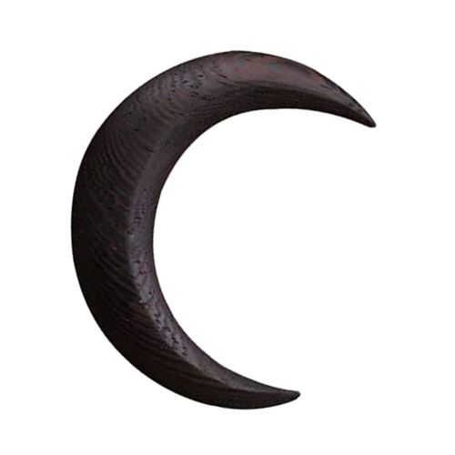 Cricia Hand Carved Hair Fork, 1 Piece Moon Hair Stick Women Wooden Hair Pin Hair Clips Moon Hair Pin Wooden Thick Hair Styling Tool Accessories