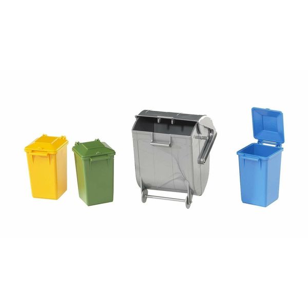 Bruder Accessories 02607 Refuse Garbage Bin Set