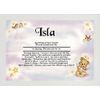All About Names First Name Meaning Print - Angel Bear Design With A White Frame