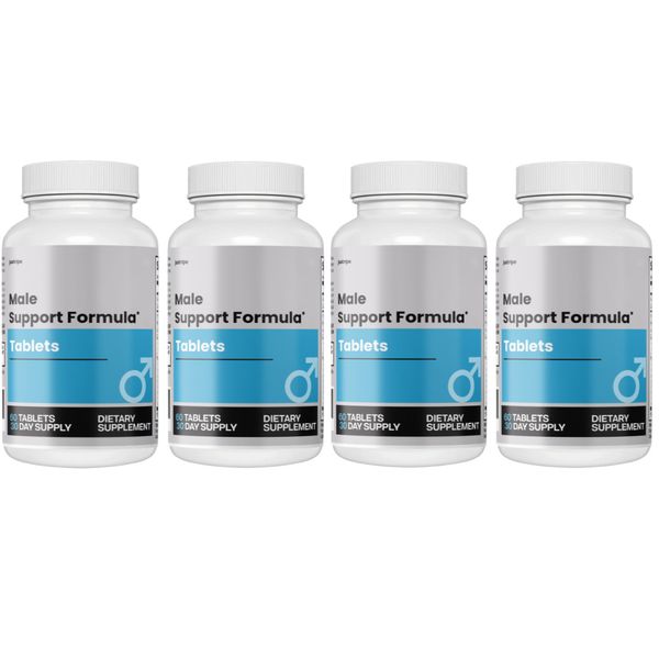 Male Support Supplement, Advanced Dietary Formula - 4 Bottles
