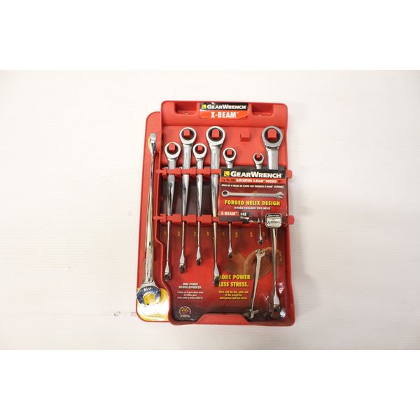 Gearwrench Tools, 8 pc. X Beam Helix Design, SAE, Part #8970