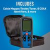 Jonard Tools CM-100 Cable Mapper Pro with 8 Network and 8 Coax Cable Identifiers, Black