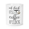 Oh Look It's Coffee O'Clock Makeup Brush Pencil Pot