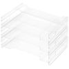 Herlitz 3 x Letter Trays A4 Landscape Transparent
