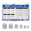 64pcs 37 Degree JIC Cap & Plug Assortment Fitting Kit Dash Sizes 4 6 8 10 12 16