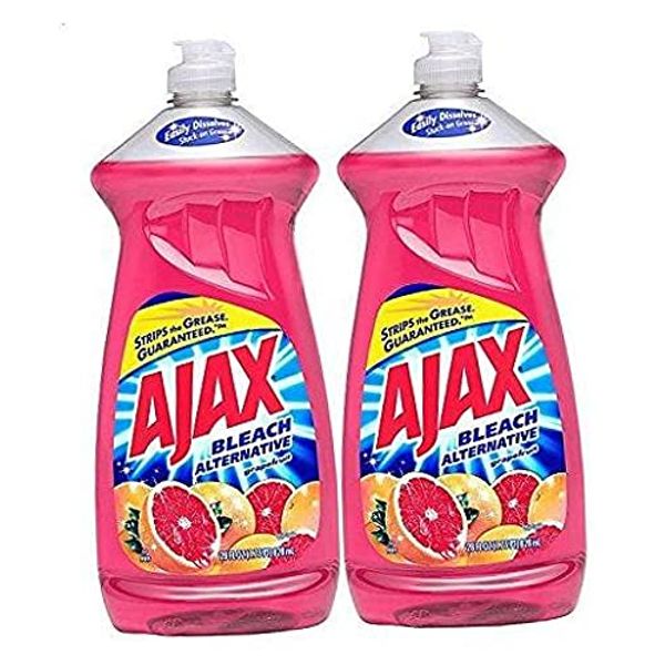 Ajax Dish Washing Soap Bleach Alternative, Ruby Red Grapefruit, 28oz, 2 Pack