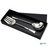 Elyon Seldon Reflective Silver Salad Serving Set Indian Artisan Made Forged