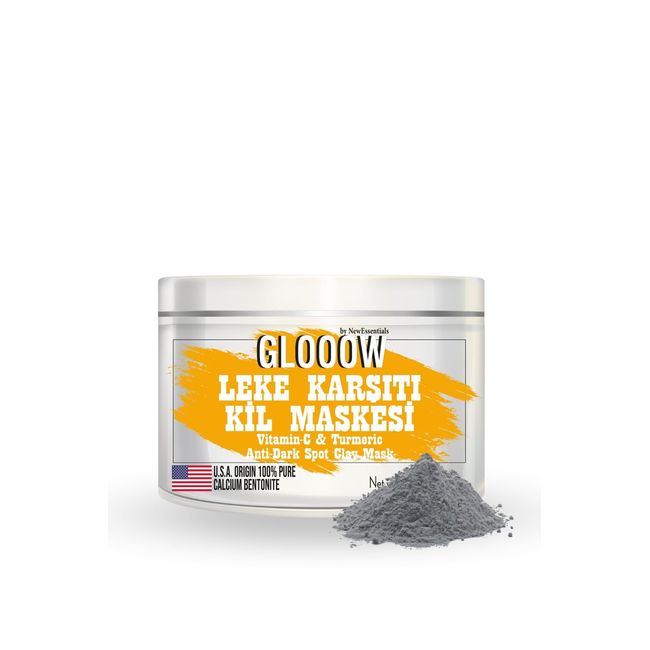 New Essentials Cilt Tonu Eşitleyici, Peeling Etkili Kil Maskesi 125 gr- (Ascorbic Acid & Curcumin)