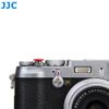 JJC SRB-B10R Brass Soft Release Button Fits Cameras with a Shutter Release Socket that compatible with a Mechanical Shutter Release Cable (Convex Surface) (Bright Red)