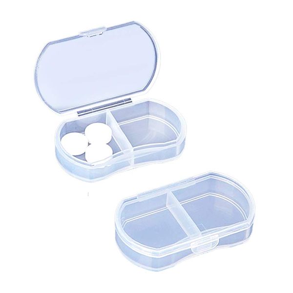 Pill Case for Purse Small Pill Organizer Portable Travel Daily Pill Containers Mini Pill Box Vitamin, Fish Oil, Supplement Holder (1 PCS,White)