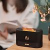 MORASTYLE Aroma Diffuser, Flame, Aroma Humidifier, Light, LED, Tabletop, Small, Quiet, Black, Ultrasonic, Bonfire, Fluctuation, Bedroom, Compact, Timer, Stylish, Interior, Present, Empty Heating