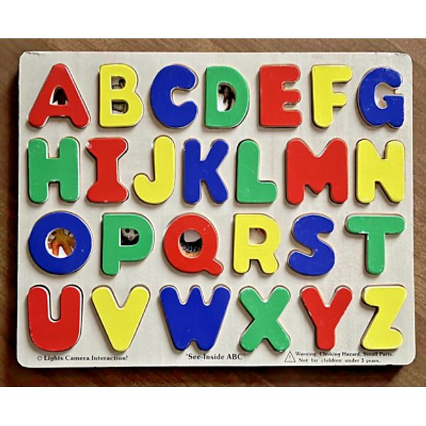 See Inside  ABC Alphabet puzzle Melissa & Doug #77 Lights, Camera, Interaction!