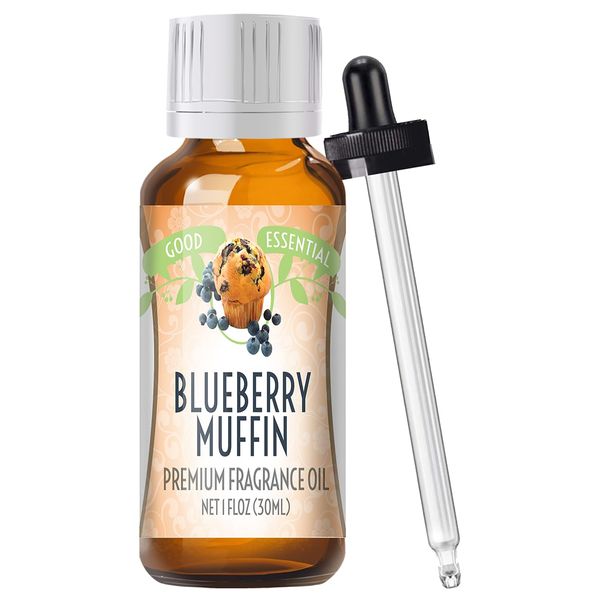 Good Essential – Professional Blueberry Muffin Fragrance Oil 30ml for Diffuser, Candles, Soaps, Lotions, Perfume 1 fl oz