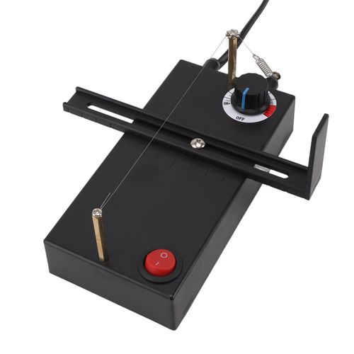Fdit Electric Heat Cutting Machine Portable Temperature Adjustment Electric Ribbon Cutter forRibbons (US Plug 110V)