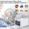 3PCS 30Litre Plastic Storage Containers Totes Box Organizers w/ Lids & Wheels