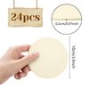 DOITEM Wooden Circle, 24 Pcs 10cm/4inch Unfinished Blank Wood Rounds Wooden Cutouts for Crafts,Round Wood Plaque,Thin Wooden Discs,Round Wood Slices for Pyrography,Painting and Christmas Decorations
