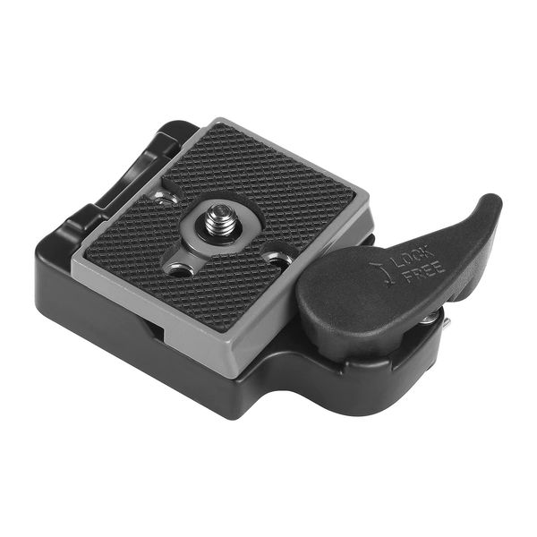 Sequpr Schnellwechselplatte Klemme Kompatibel mit Manfrotto 200PL-14 Schnellwechselplatte Quick Release Plate Clamp für Kamera Stativ