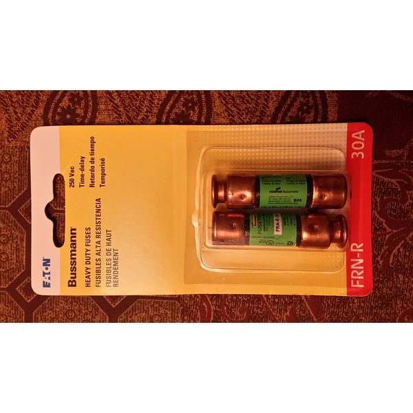 Bussman BP/FRN-R-30 30 Amp 250 Volt Time Delay Fuse 2 Count
