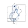 Lifting Clevis Sling Hook with Latch 7MM (Grade 80 2 Ton Chain Component 2T)