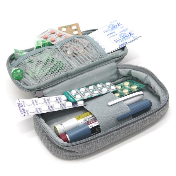 Sugarello Insulin Case, Insulin Pouch, Blood Sugar Control for Travel, Business Trips, Blood Glucose Monitor, Diabetes, Medication Management, Compact First Aid Supplies