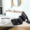 40Pcs 3/8" Overlay Kitchen Cabinet Door Hinges Self Closing Hardware Matte Black