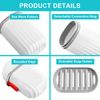 VITVITI White Toothbrush Travel Case, Portable Travel Soap Container Dish Tray, Portable 7.88 inch Toothpaste Travel Toothbrush Holder with Cover for Trip/Bathroom/Camping