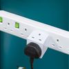 2 Way Adapters - Multi Plug Extensions - Double Adapter Plug UK - Power Extender Pack of 3