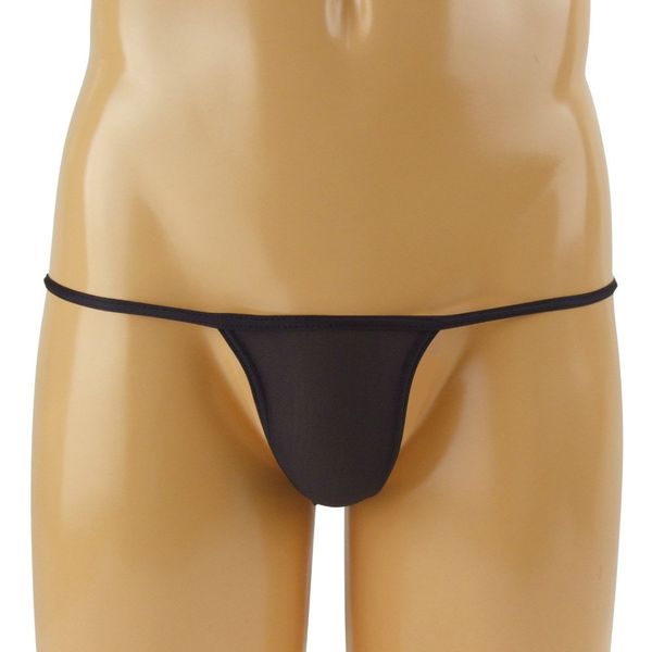 Men's 2-way Ultra-thin Stretch Half Back Black