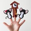 Hickory Dickory Dock Nursery Rhyme Finger Puppet