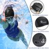 Extra Large Swim Cap for Braids and Dreadlocks Women Men Silicone Swimming Cap for Long Thick Curly Weaves Afro Hair Extensions (Black, Purple)