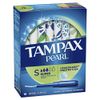 Tampax Pearl Plastic Tampons, Super Absorbency, Unscented, 18 Count - Pack of 12 (216 Total Count) (Packaging May Vary)